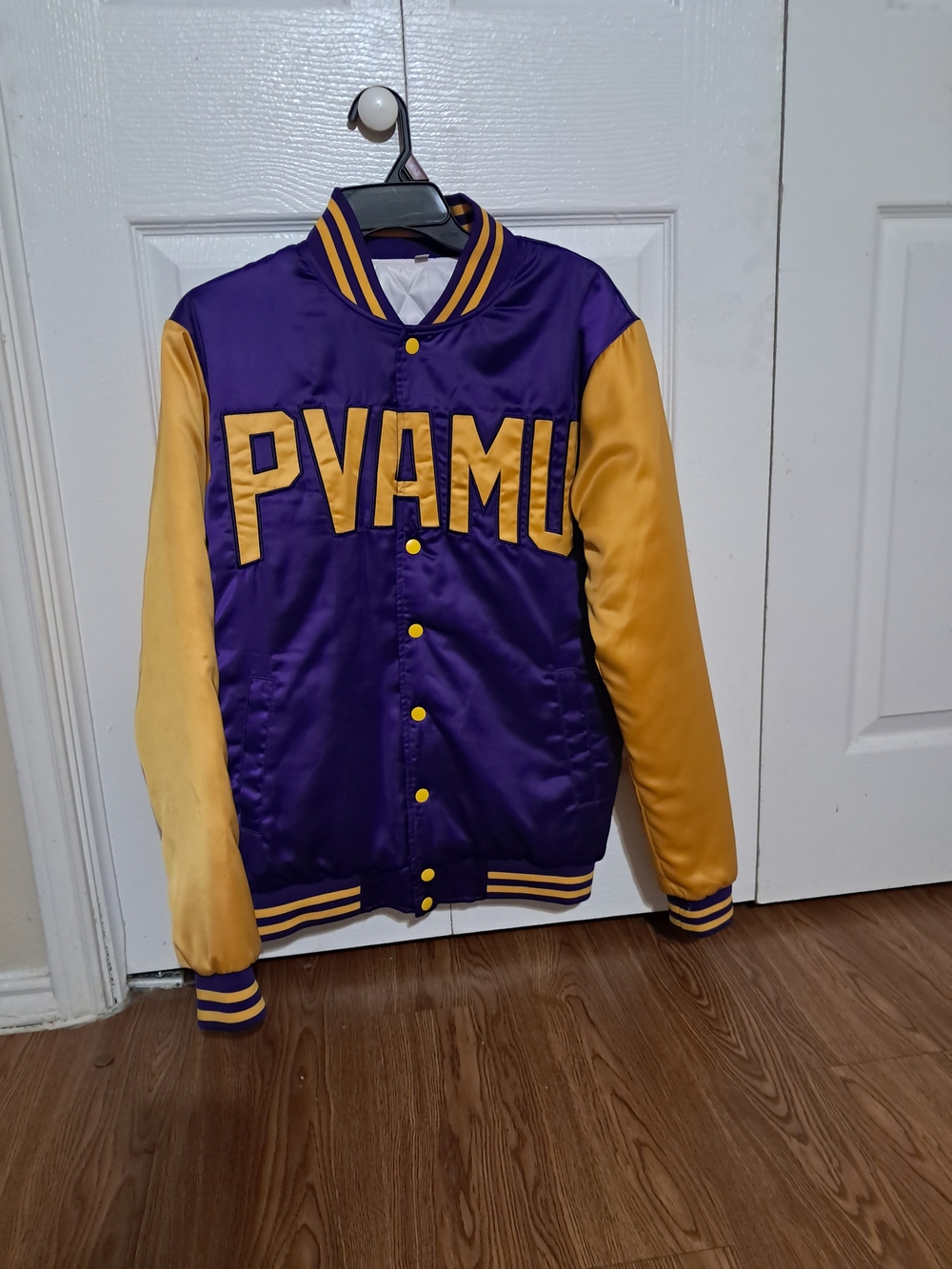 PVAMU Purple & Gold Unisex Satin Letterman Jacket